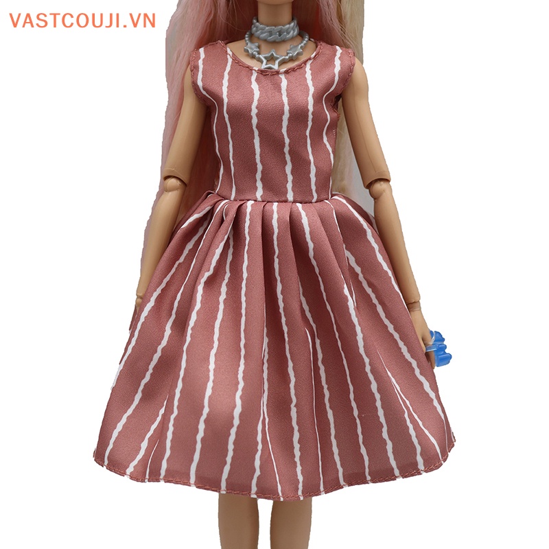 Vastji Đầm Kẻ Sọc Thời Trang Nhiều Kiểu Dáng Sáng Tạo Và Thiết Thực Cho Búp Bê VN 29cm