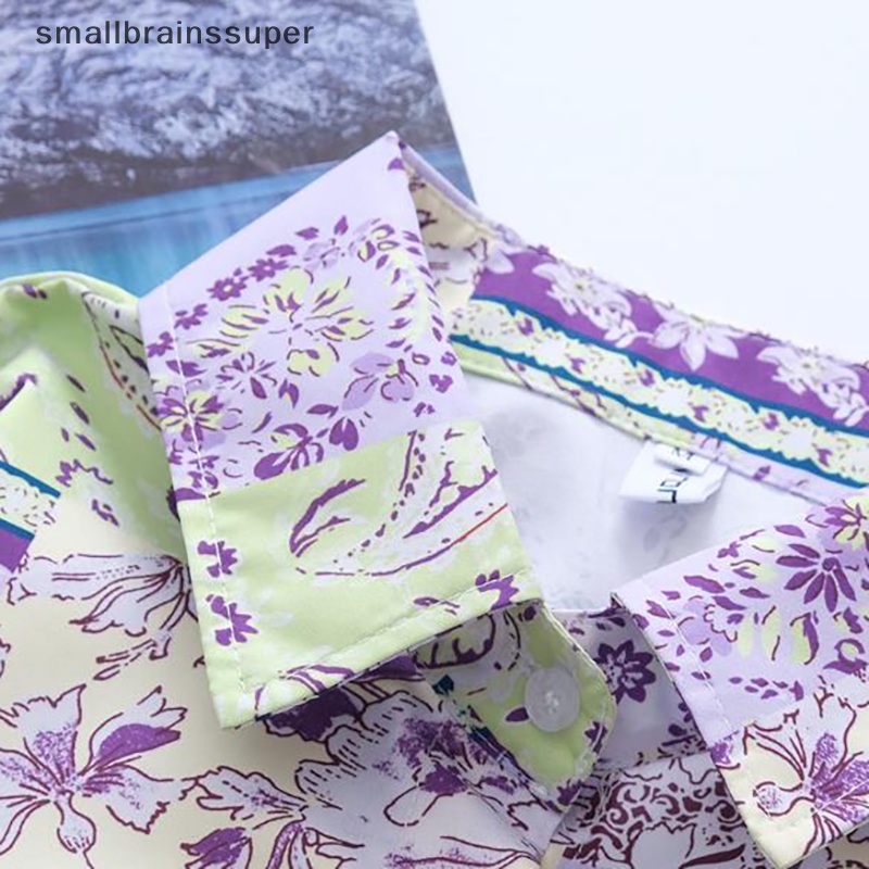 Áo Sơ Mi Dài Tay Dáng Rộng In Họa Tiết Hoa Thời Trang Mùa Hè Cho Nữ