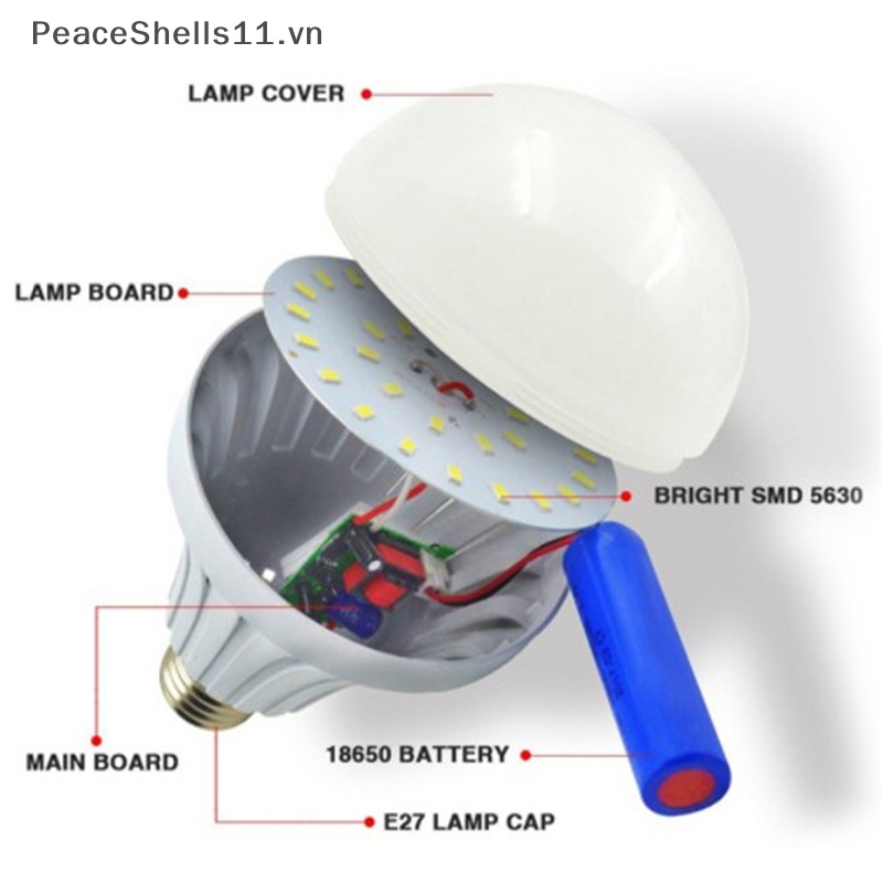 Bóng Đèn Led Thông Minh Khẩn Cấp Sạc Được E27 7W 9W 12W
