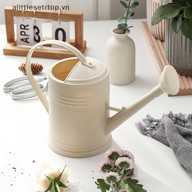Alittlesetrtop bình tưới miệng dài 2l có thể tưới hoa thực tế dụng cụ làm vườn tưới cây.