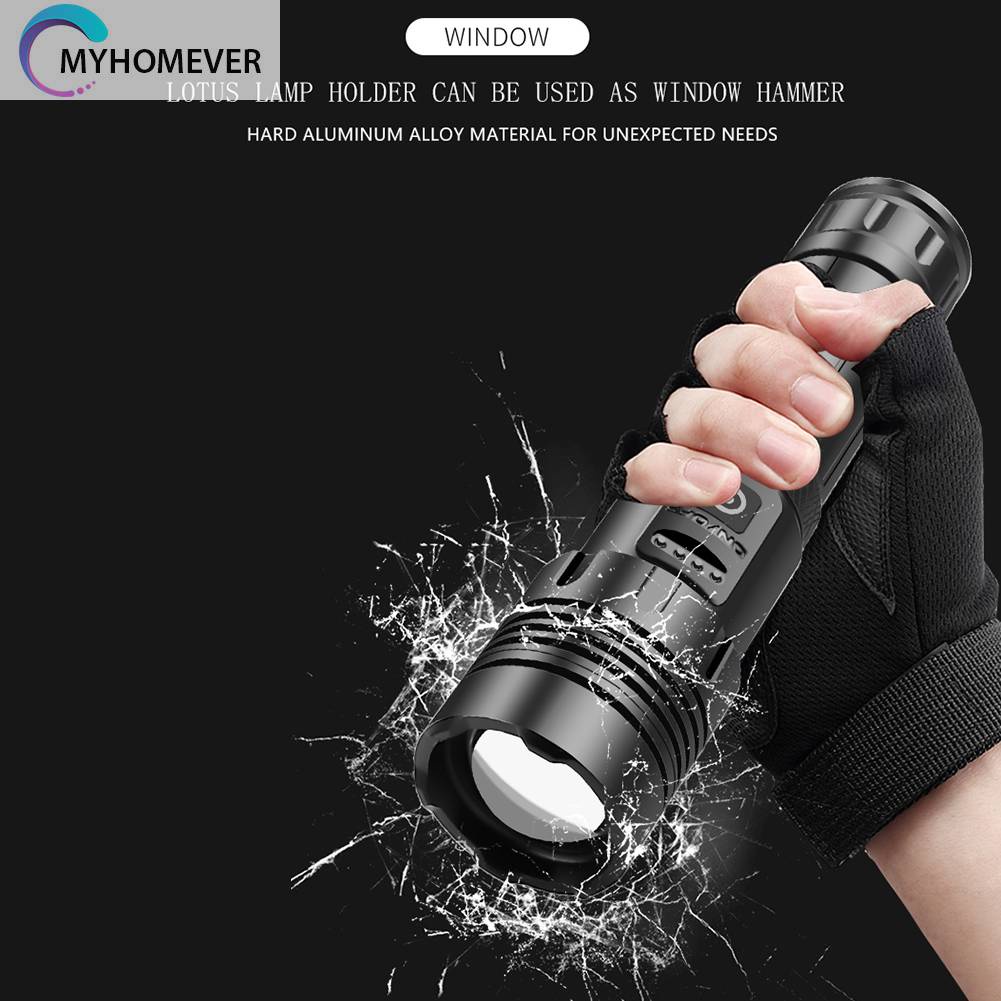 Đèn Pin XHP70 / XHP160 COB LED 1500LM / 1800LM Chống Thấm Nước IPX4 Sạc USB Tiện Dụng