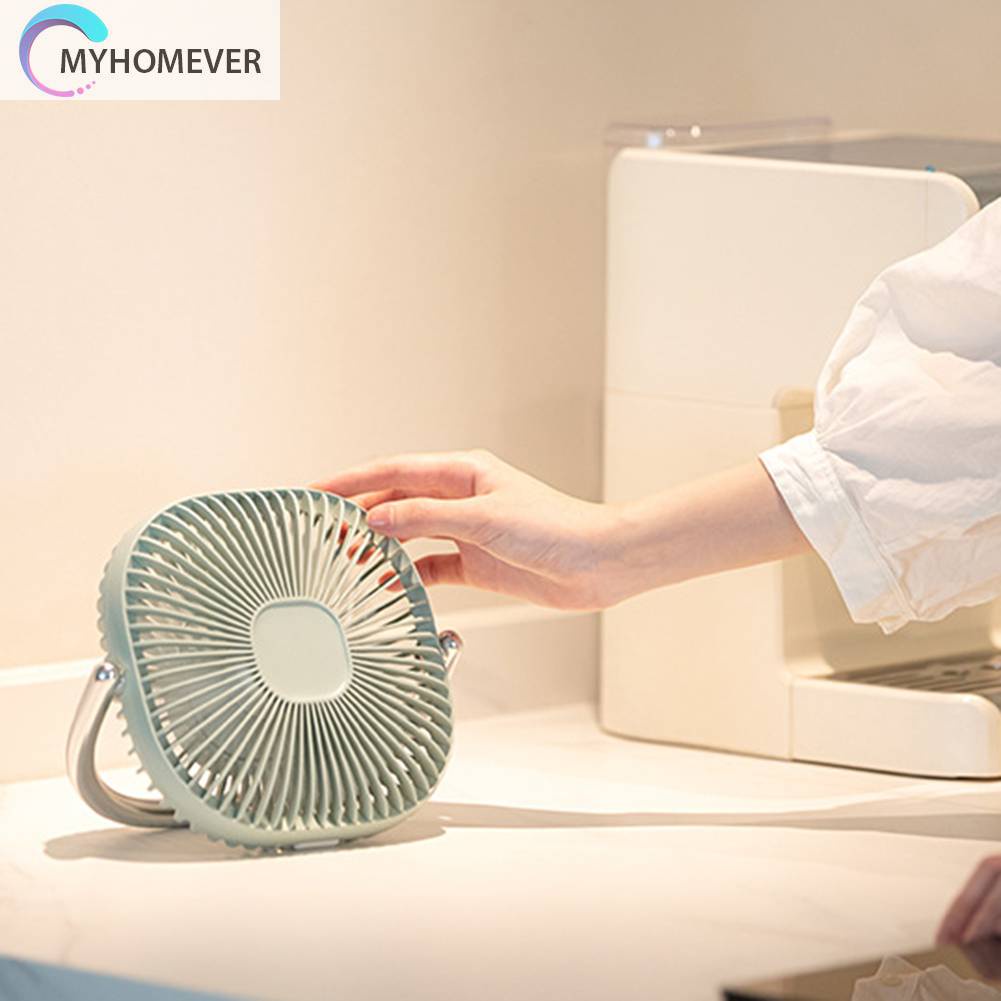 Quạt 2400mAh 3 Tốc Độ Kèm Sạc Tiện Dụng Mang Theo Du Lịch Cắm Trại