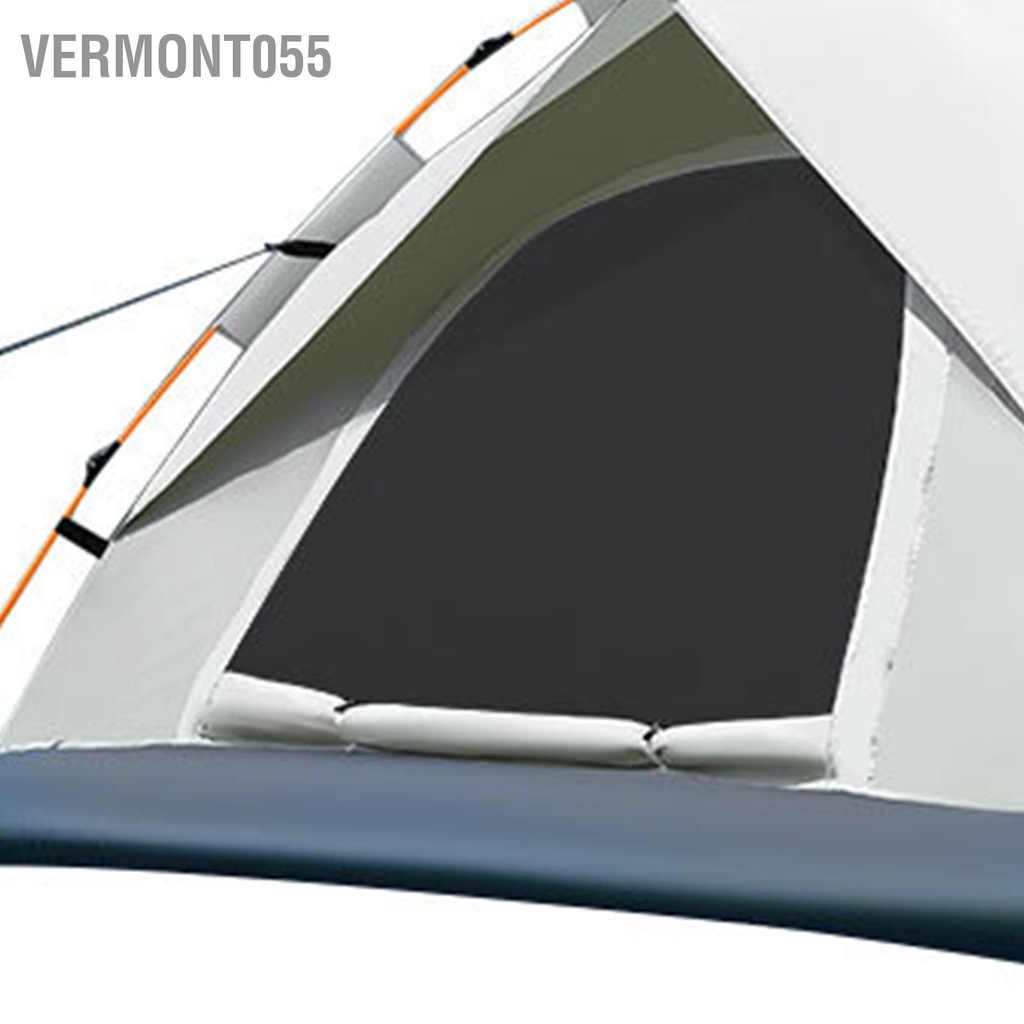 Vermont055 Lều hoàn toàn tự động Sợi thủy tinh Vải Oxford Hai cửa chống nắng lưới mịn cho cắm trại dã ngoại