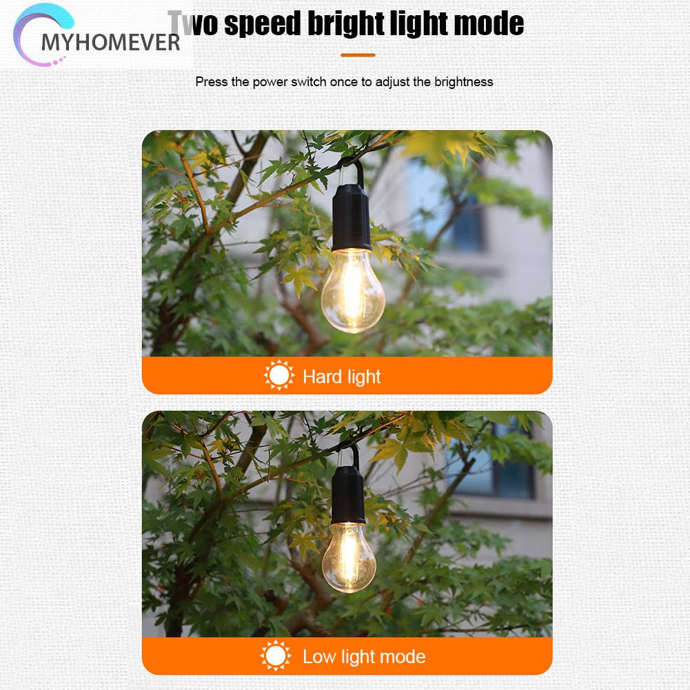 Đèn LED Cắm Trại Chống Thấm Nước 400mAh 100LM Kèm Móc Tiện Dụng