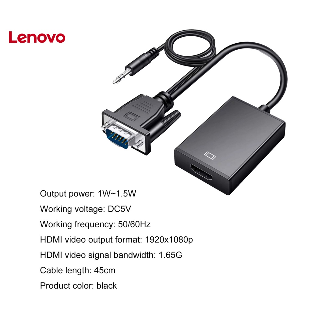 Bộ Chuyển Đổi Phích Cắm Và Play Bằng Hợp Kim Nhôm VGA Toàn Diện Chống Mài Mòn Cho Máy Tính