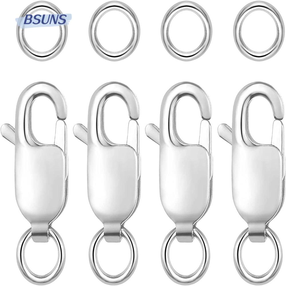 BSUNS Khóa Cài Vòng Cổ Bằng Hợp Kim Bạc 10mm Dùng Làm Trang Sức DIY