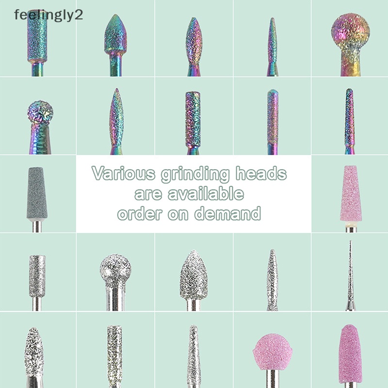 Bộ 10 Mũi Khoan Kim Cương Mài Móng Tay Chuyên Dụng