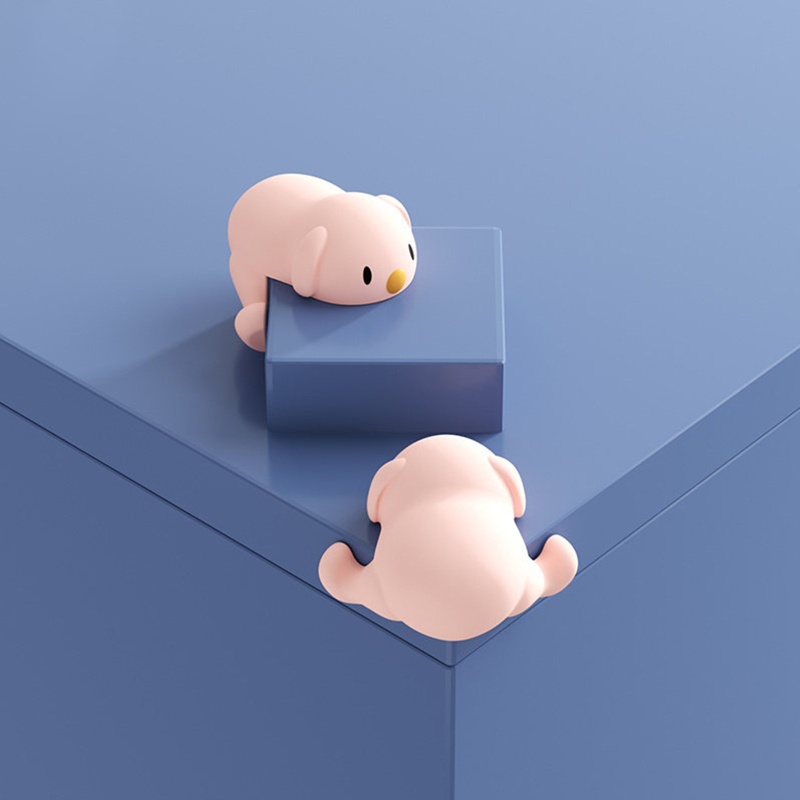 PVN60244 Chặn góc bàn, góc tủ hình cún con silicon cao cấp an toàn cho bé