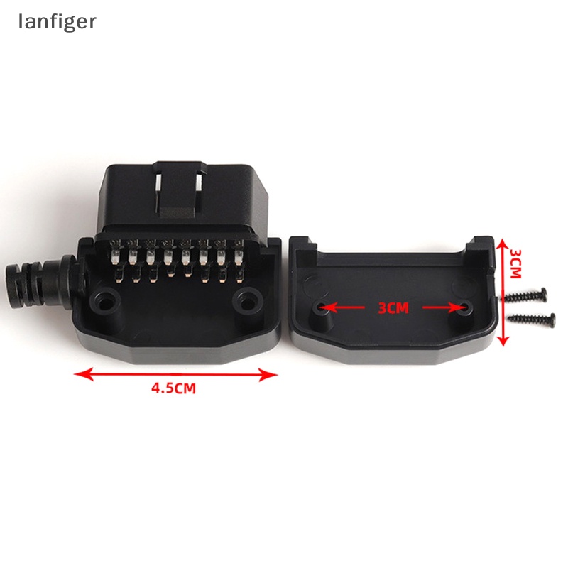 Bộ Vỏ Ổ Cắm Và Vít 16 Pin OBD2 GPS Chuyên Dụng Chất Lượng Cao