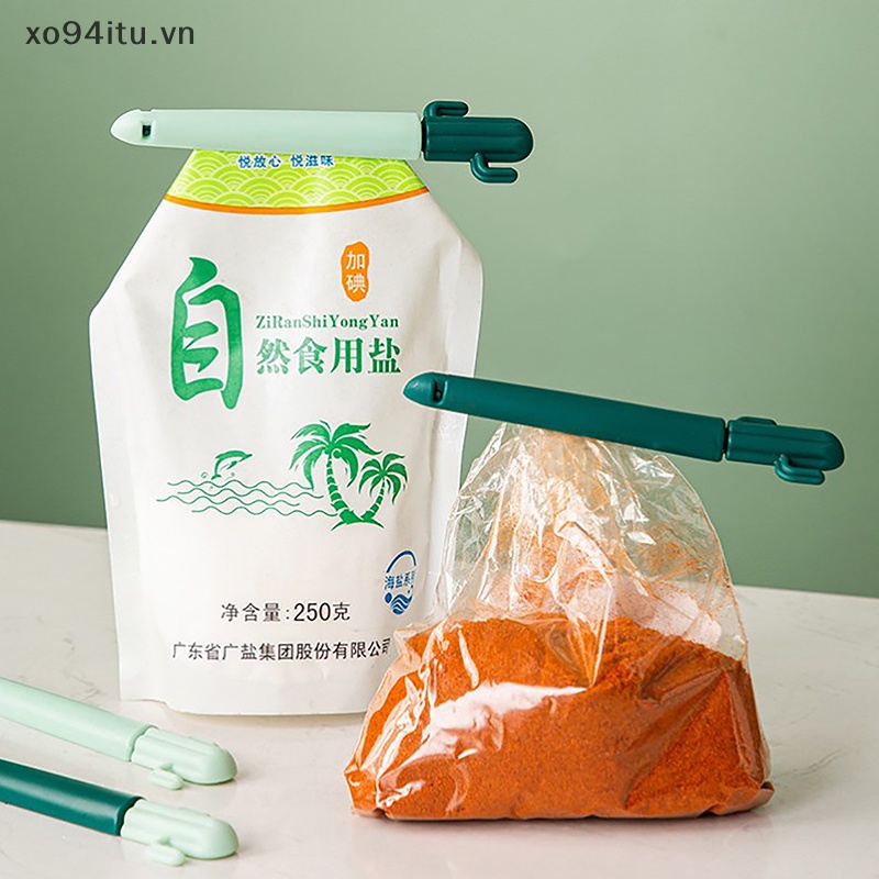 Bộ 5 Kẹp Miệng Túi Thực Phẩm Hình Cây Xương Rồng Dễ Thương