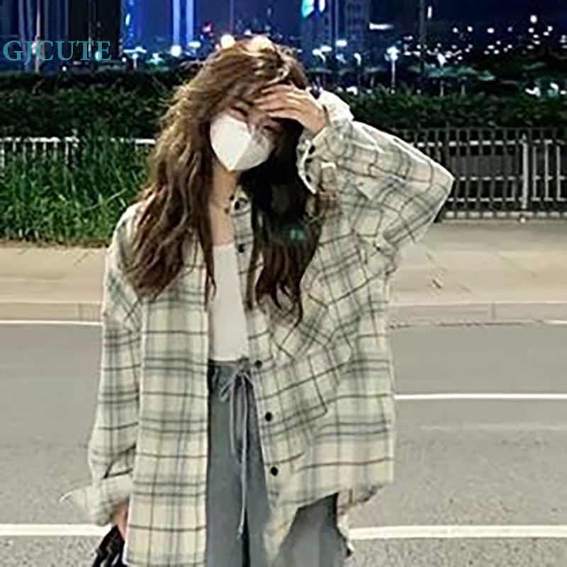 Áo Sơ Mi Dáng Rộng Họa Tiết Kẻ Sọc Phong Cách Pháp Thời Trang Mùa Xuân Mới Cho Nữ