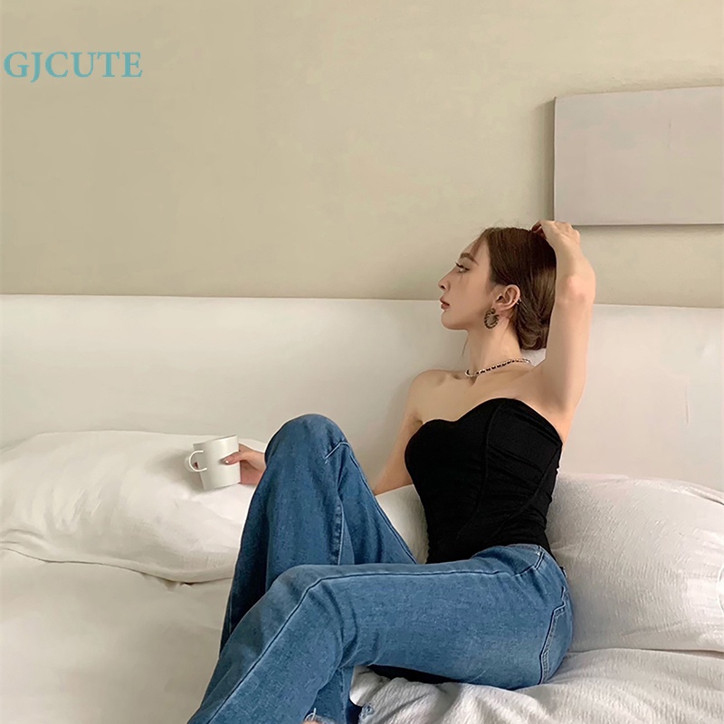 Áo Hai Dây Mỏng Mùa Hè Gợi Cảm Màu Trơn Cho Nữ WTD