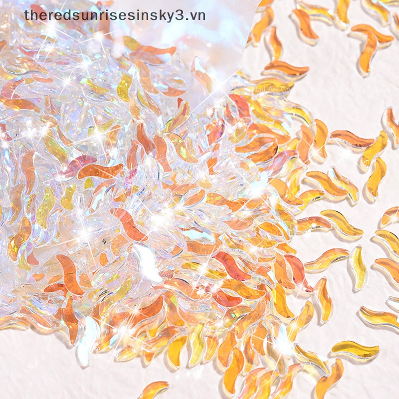 Bộ 50 Móng Tay Giả Hình Rắn Đính Pha Lê Lấp Lánh Thời Trang
