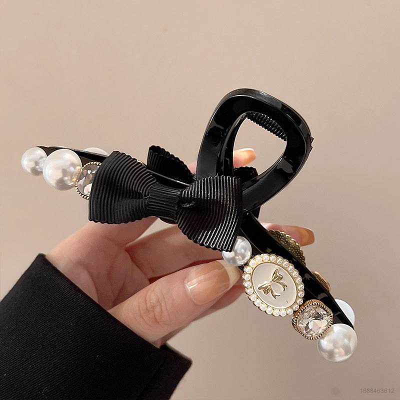 Kẹp Tóc Hình Cá Mập Đen Cỡ Lớn Thời Trang Cho Nữ