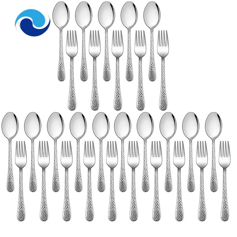 Set 30 Muỗng Nĩa Bằng Thép Không Gỉ Cho Bé