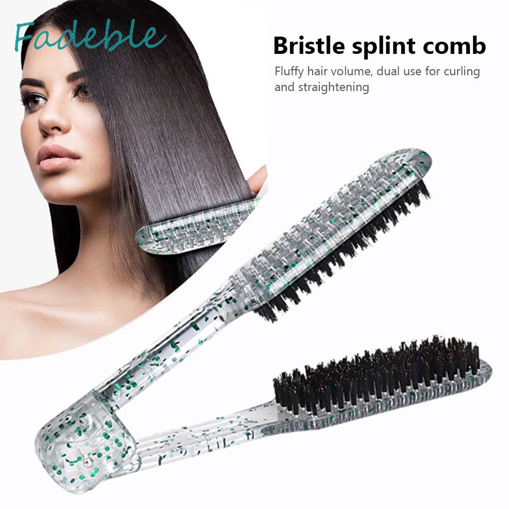 Lược Kẹp Chữ V Tạo Kiểu Tóc Không Đau Gấp Gọn Được