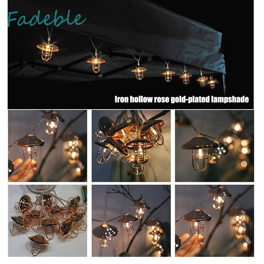 Dây Đèn Cắm Trại Chống Nước IPX4 50LM Phong Cách Retro