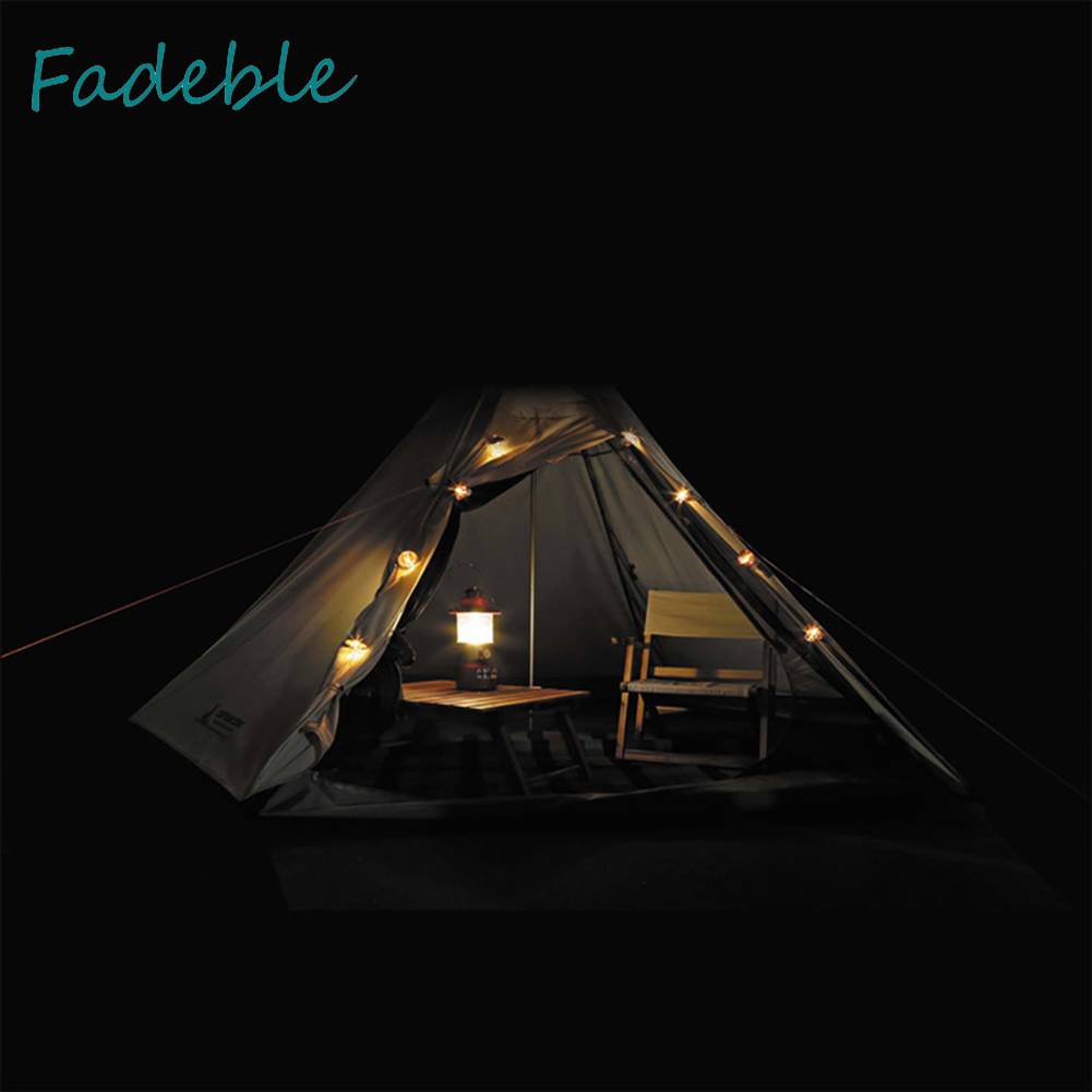 Dây Đèn Cắm Trại Chống Nước IPX4 50LM Phong Cách Retro