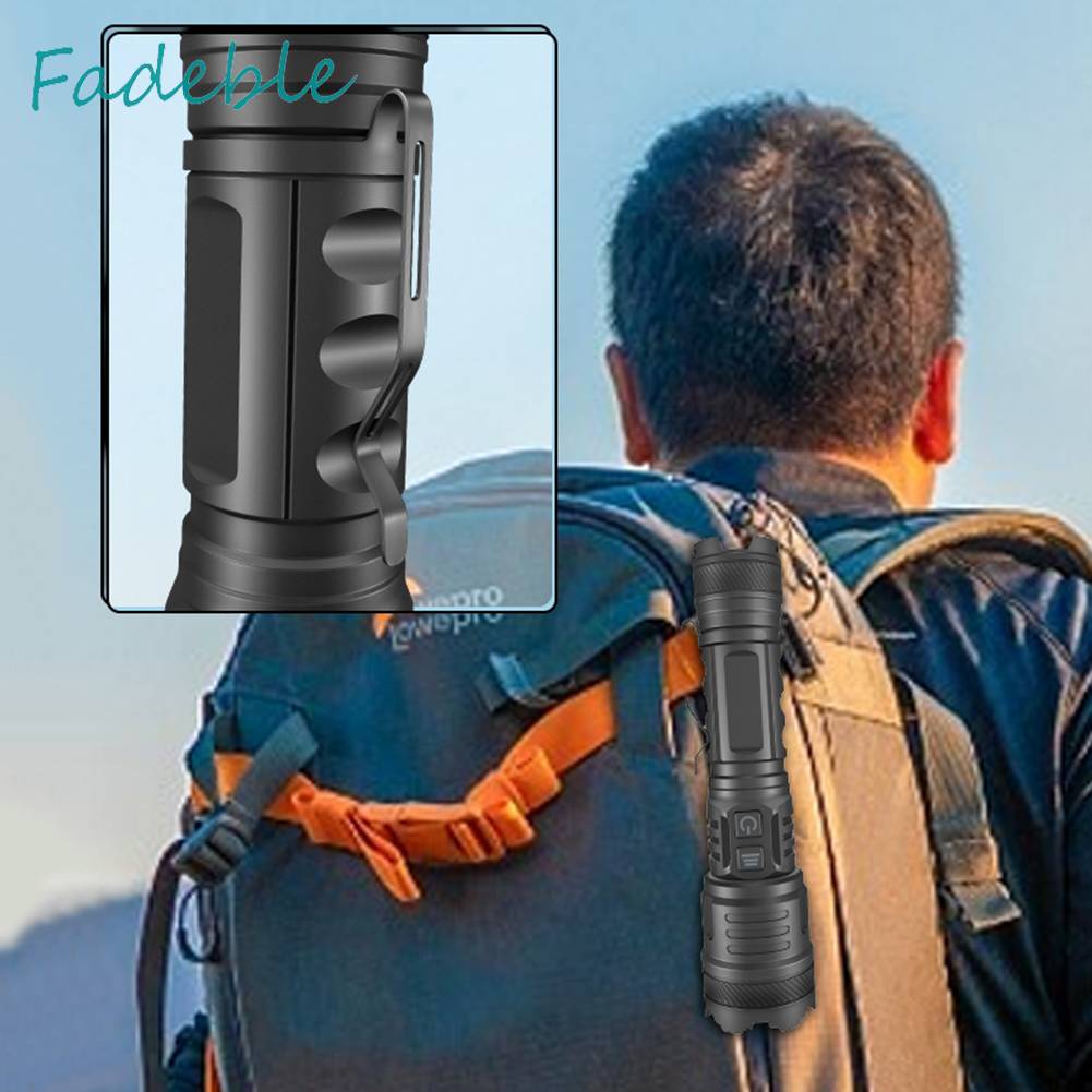 Đèn Pin Chống Nước IPX4 1200LM 30W LED Có Thể Sạc Lại Bằng Cổng USB