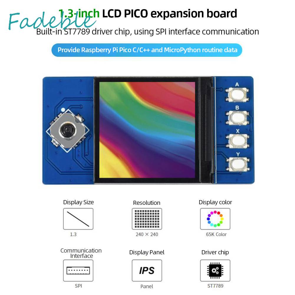 Mô Đun HiểN Thị Giao Diện SPI 1.3inch IPS ST7789 Chuyên DụNg