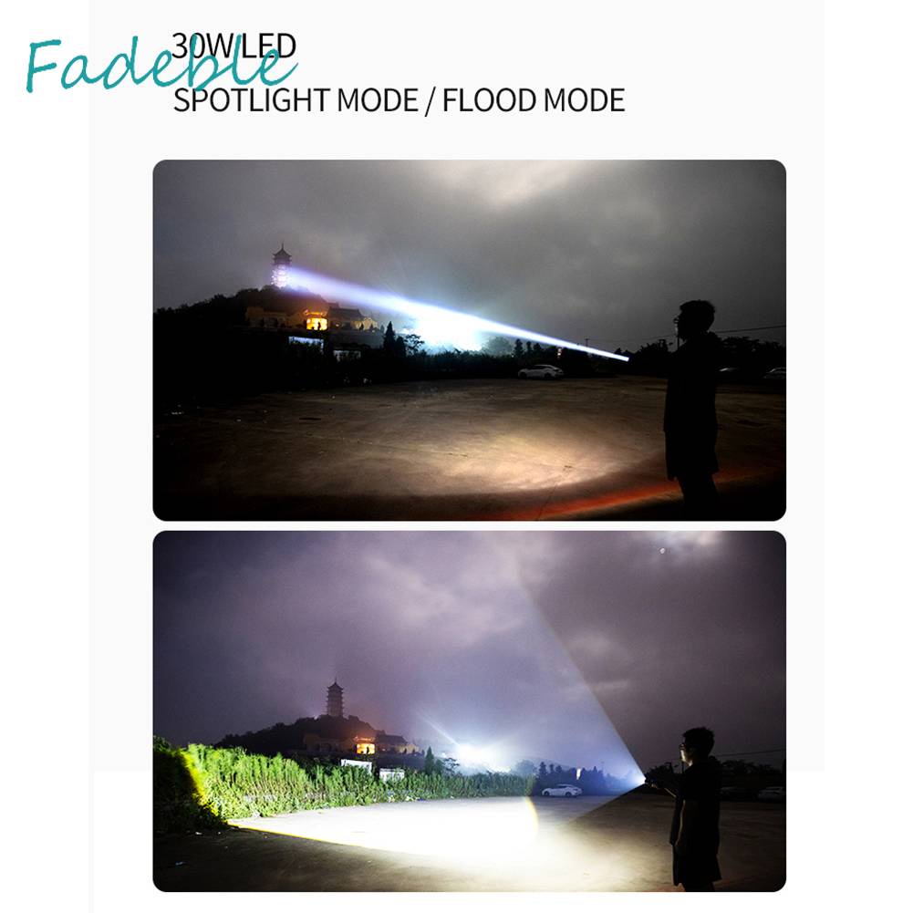 Đèn Pin 5 Bóng LED 30W 1200LM 1500M Đa Dụng Chất Lượng Cao