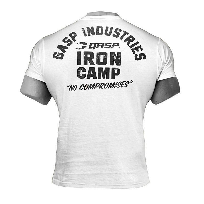 Gasp Fitness Training Short Sleeve T-shirt New Men's Wait Lifting Sports Top Base Half Sleeve Clothing Trendy Clothing Xnr1