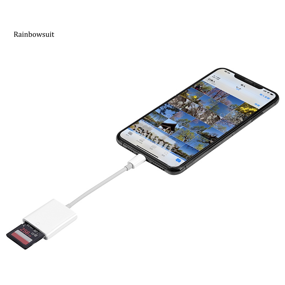 Đầu Đọc Thẻ Nhớ OTG TF Cho iPhone iPad Điện Thoại Máy Tính Bảng