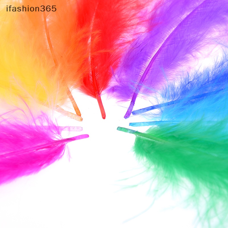 Set 50 Lông Gà 10-15cm Dùng Trang Trí diy