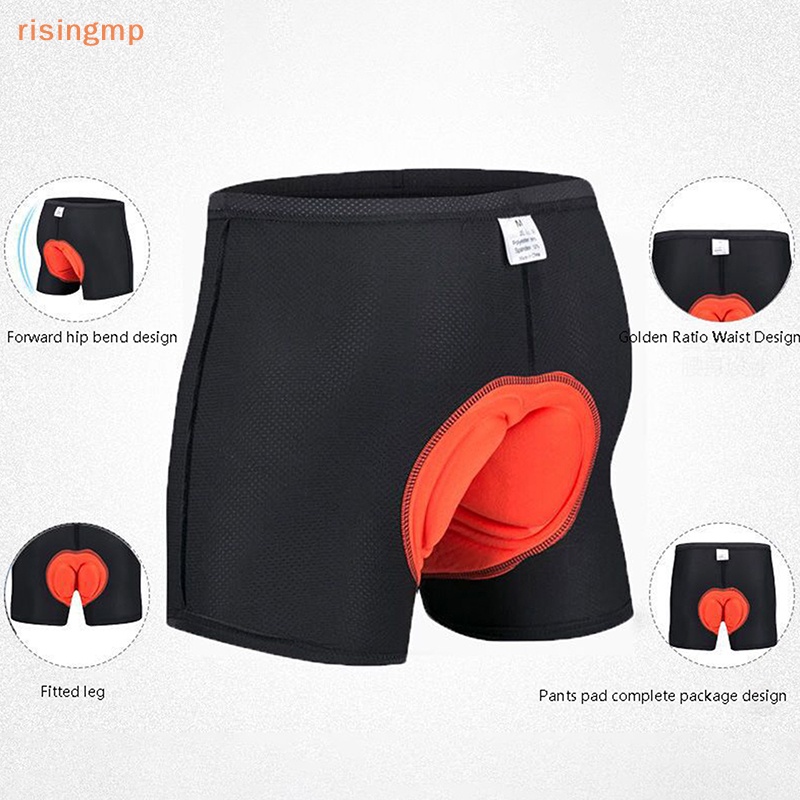 Quần Short Đạp Xe Có Mút Đệm 3D Màu Đen Thoải Mái Chất Lượng Cao Cho Nam Và Nữ