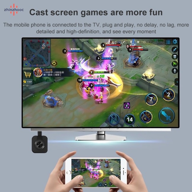 Bộ Chuyển Đổi Màn Hình Máy Chiếu Di Động vip W13 Không Dây Độ Phân Giải Cao Hdmi Kết Nối Wifi Cho Điện Thoại Di Động / Máy