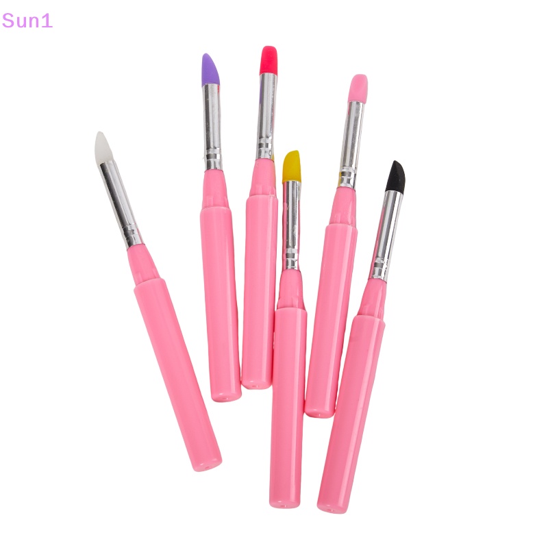 Set 1 Cọ Tô Son Môi Đầu Silicon Mềm Mại Tiện Dụng