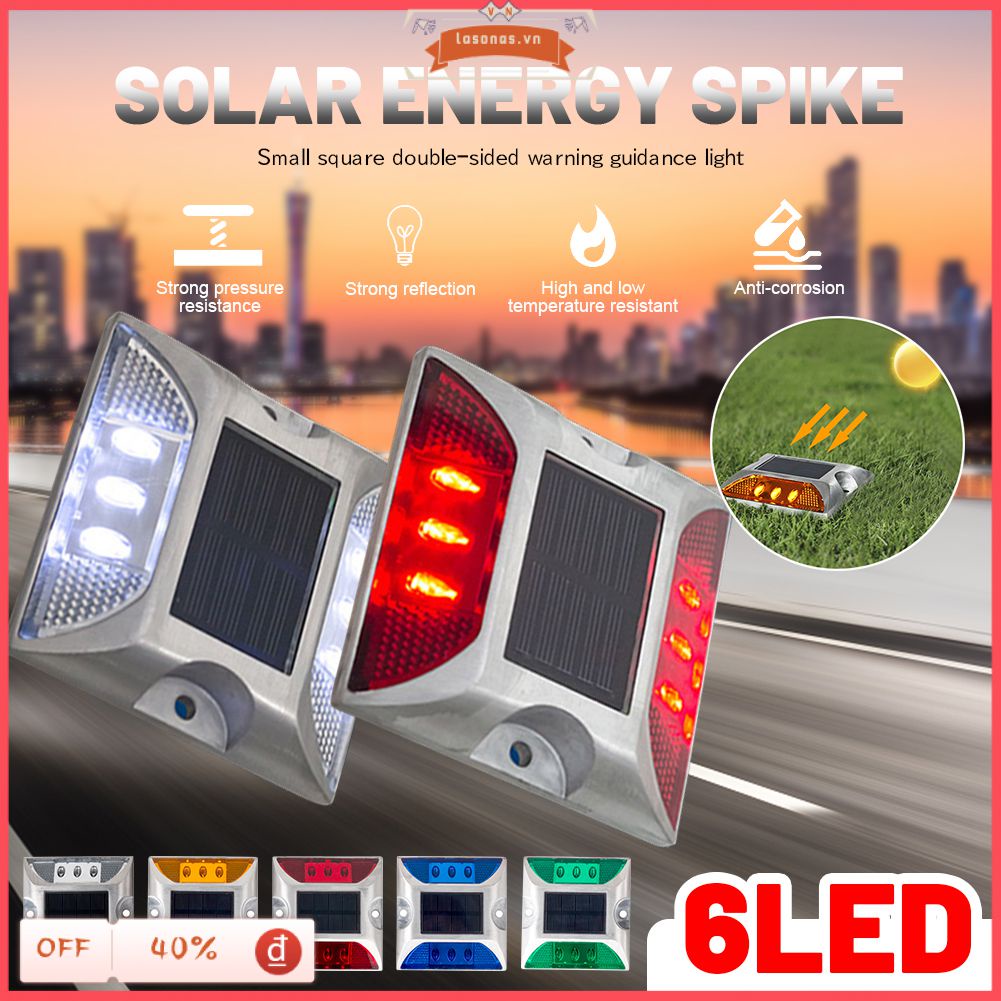 Đèn LED Cảnh Báo Đậu Xe Bằng Nhôm Phản Quang Chống Nước Chạy Năng Lượng Mặt Trời