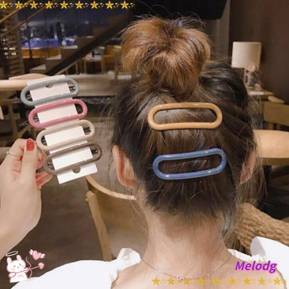 MELODG Kẹp Tóc Càng Cua Cỡ Lớn Không Đường May Thiết Kế Đơn Giản Cho
