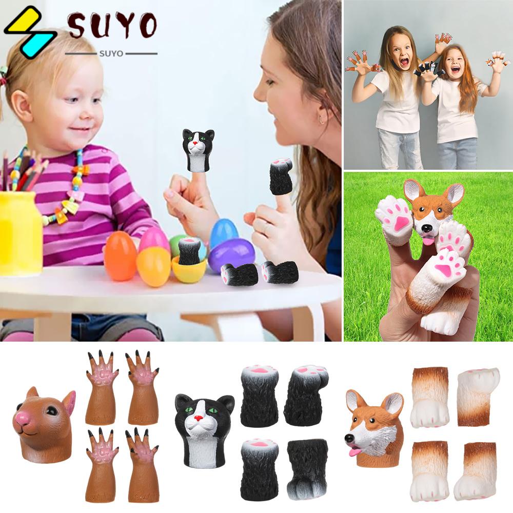 SUYO Búp Bê Hình Con Sóc Và Mèo Bằng Vinyl Kết Hợp Ngẫu Nhiên