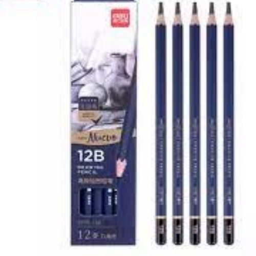 Bút chì gỗ Deli 2B/ 10B/ 12B/ 14B/ 4B/ 6B/ 8B/ - hữu ích - dễ cầm - nét đậm - phù hợp