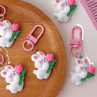 Móc Khóa Hình Thỏ Mini Dễ Thương