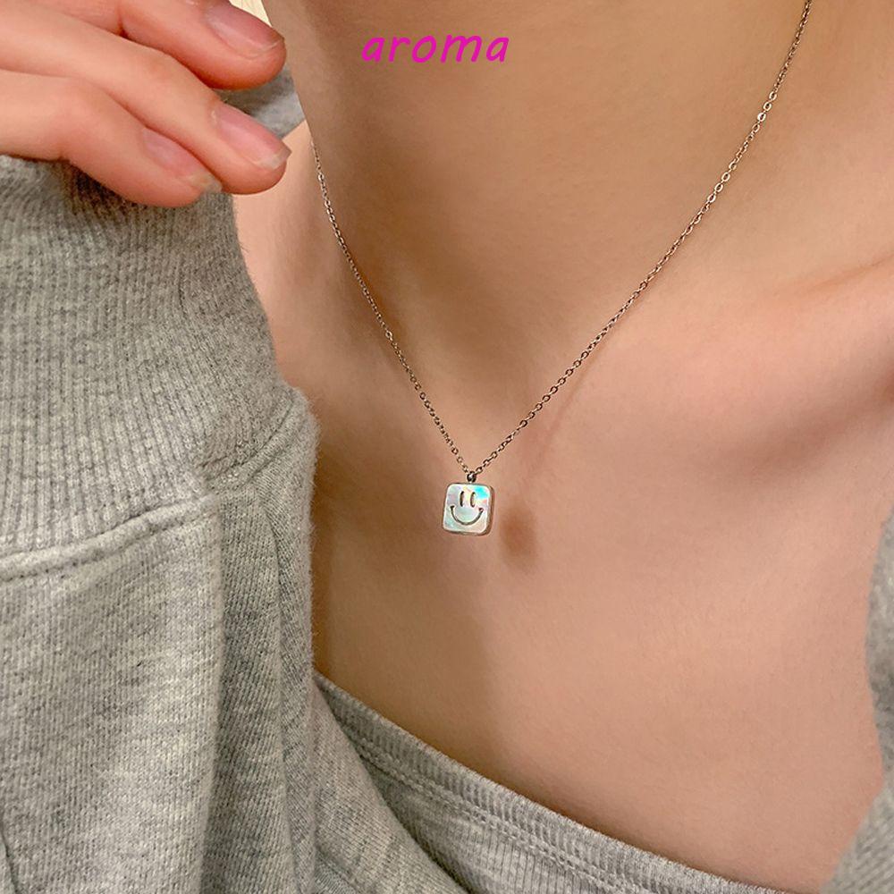 AROMA Vòng cổ Mặt Vỏ Sò Tự Nhiên Sang Trọng Ngọt Ngào