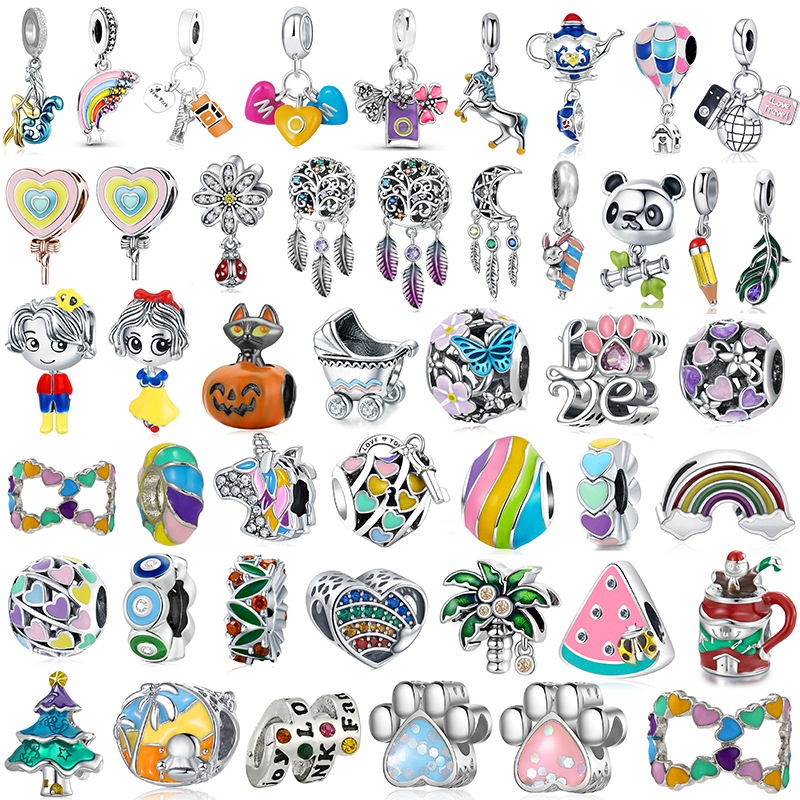 Hạt Charm Hình Kỳ Lân Nhiều Màu Sắc Tự Làm Trang Sức Cho Nữ