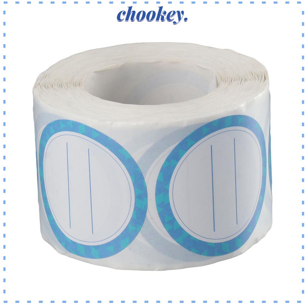 CHOOKEY Bộ 500 Miếng Dán Hình Tròn Màu Xanh Dương Có Thể Viết Được 2 Trong Một