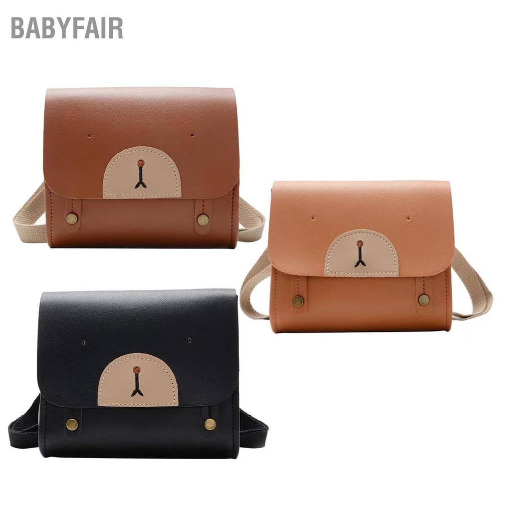 Babyfair Ba Lô Gấu Trẻ Em PU Hoạt Hình Túi Mầm Non Mẫu Giáo Mini Dễ Thương Đi Học Cho Bé 1 Đến 3 Tuổi