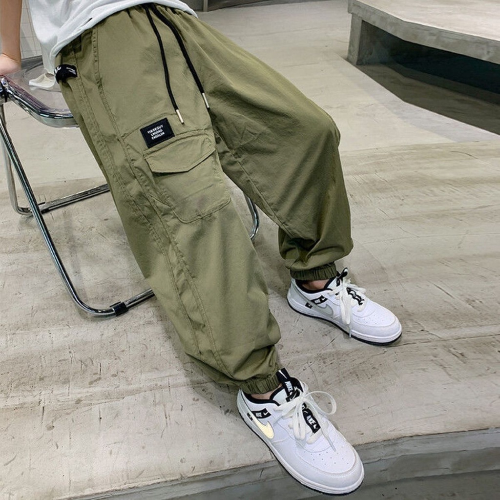 Quần Dài Thể Thao Rộng Rãi Phong Cách Hàn Quốc Mới 2023 Dành Cho Bé Trai