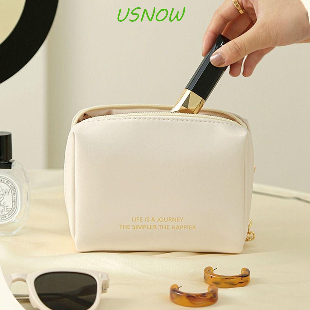 USNOW Túi Đựng Mỹ Phẩm Da PU Chống Thấm Nước Tiện Dụng