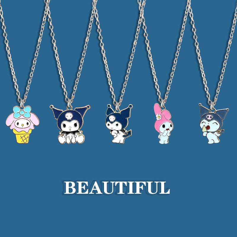 ❤Dây Chuyền Mặt Hình kuromi Hoạt Hình Dễ Thương Dành Cho Bạn Gái