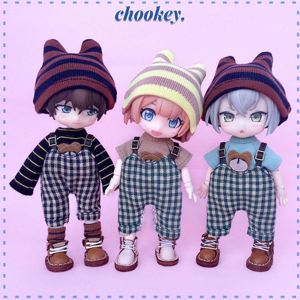 CHOOKEY Áo Thun Kẻ Sọc Chất Liệu Cotton In Hoạ Tiết Gấu Hoạt Hình Xinh Xắn