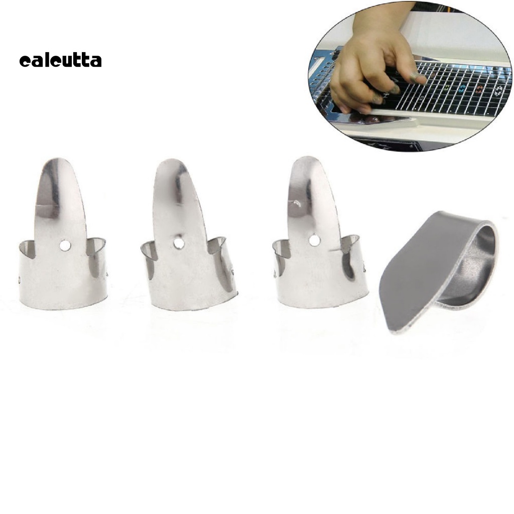 Bộ 4 Miếng Gảy Đàn Guitar Bằng Thép Không Gỉ Tiện Dụng