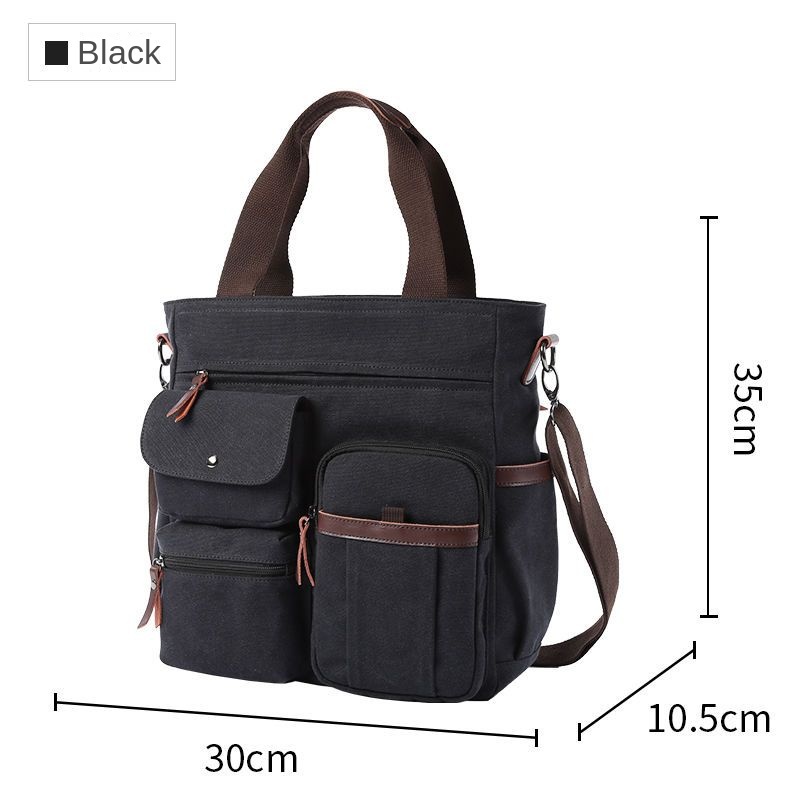 Hàng Mới Về Mới Túi Xách Đeo Chéo Vải Canvas Phong Cách Nhật Bản Thời Trang Cho Nam