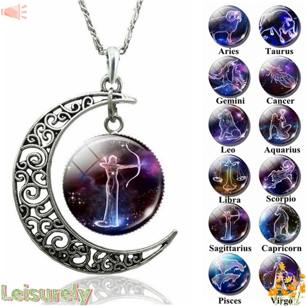 LEILY Vòng cổ Mặt Chòm Sao Leo Libra Scorpio Sagittarius Thời Trang Cho Nam Và Nữ