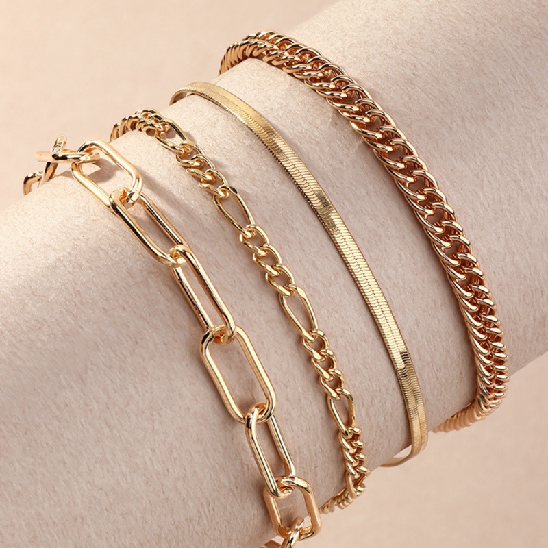 Ygt Set 4 Lắc Chân Hình Bướm / Ngôi Sao / Trái Tim Thời Trang Cho Nữ