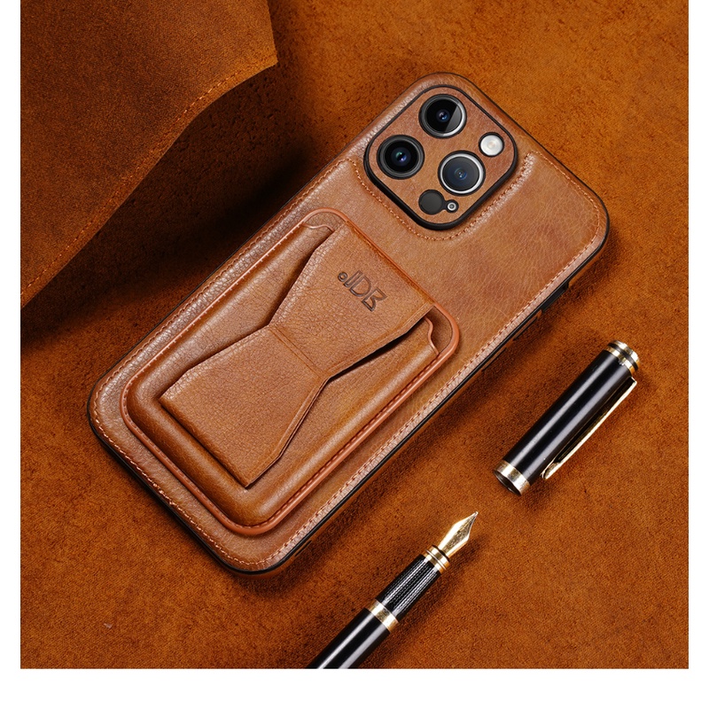 Ốp Điện Thoại Da PU Có Ngăn Đựng Thẻ Dạng Gập Cho iPhone 13 12 11 14 Pro Max 11pro X XS 7 8Plus