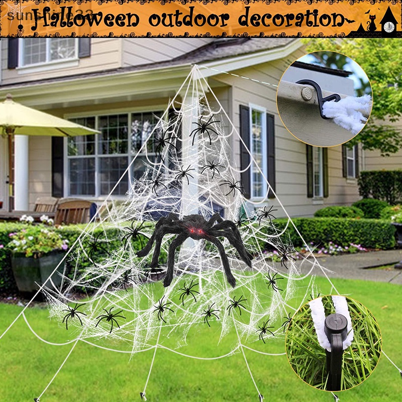 Mạng Nhện Mắt Đỏ Kinh Dị 75cm Trang Trí Halloween